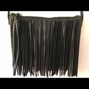 Lucky brand leather fringe crossbody purse 👜